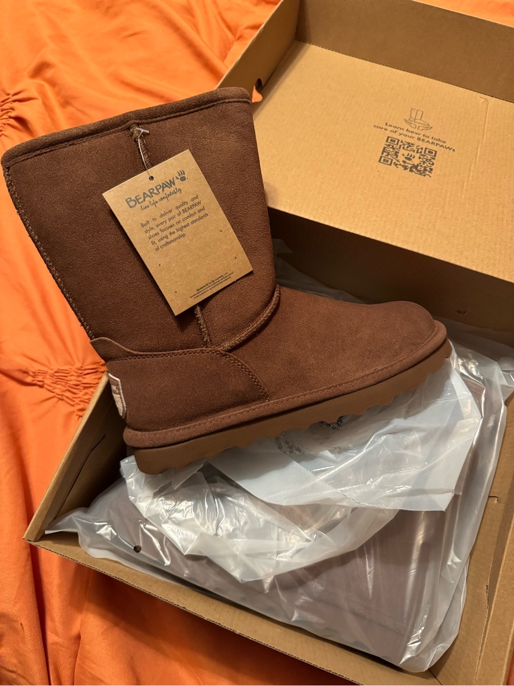 BearPaw Classic Short Suede Boot - Chocolate Brown